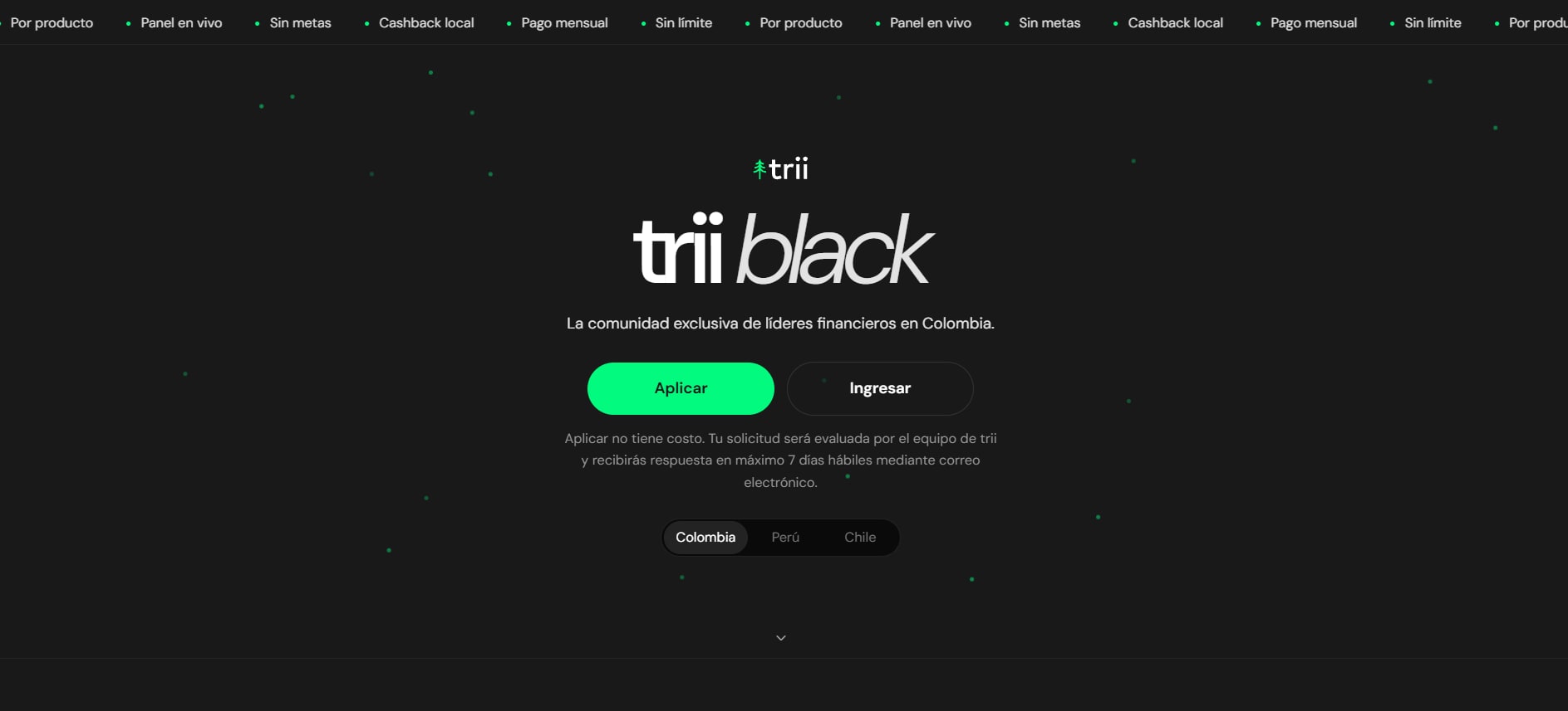 Portal de trii black: comunidad exclusiva con aplicación gratuita